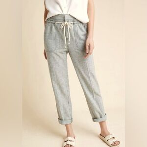 Anthropologie Seashore Linen Pants